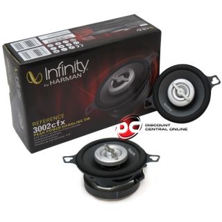 Infinity Reference 3002CFX 3 5 2 Way Car Audio Coaxial Speakers Pair