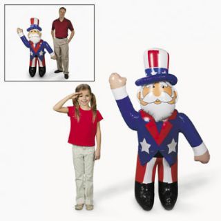 Inflatable Jumbo Patriotic Uncle Sam 5ft Brand New July 4th Decoration