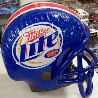Miller Lite & ESPN Inflatable Football Helmet Man Cave Decoration