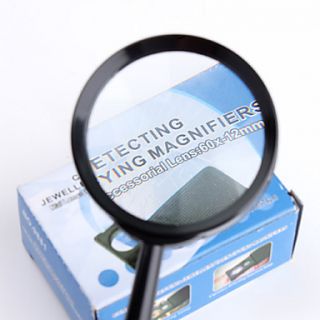 EUR € 2.75   Magnifier quadro 6x 50 milímetros preta, Frete Grátis