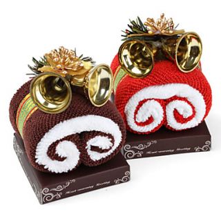 USD $ 24.49   Christmas Roll up Cotton Towel (Color Assorted),