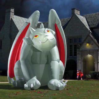 The Gargantuan Inflatable Gargoyle Outdoor Halloween Lawn Decoration