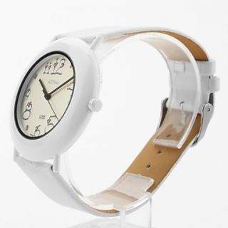 EUR € 5.51   vrouwen pu analoge quartz horloge gz1161 (wit), Gratis
