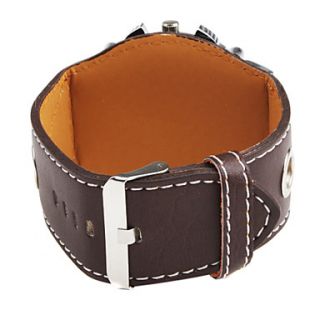 EUR € 5.51   Mode Quartz Armbåndsur Med Coffee PU Rem, Gratis Fragt