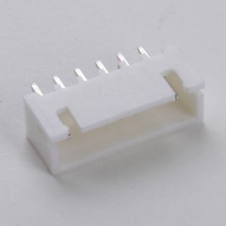 USD $ 5.39   2.54mm 6 pin Pin Header Connector (100 Pieces a pack