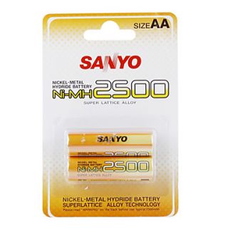 EUR € 13.51   Sanyo 2500mAh 1.2v Ni MH ricaricabili AA batterie (2