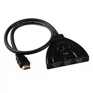 EUR € 15.63   3d 3 portas 3x1 hdmi chave seletora 55 centímetros