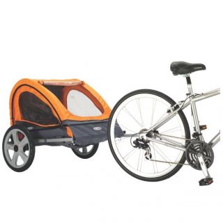 Instep Quick N EZ Bicycle Trailer Double Orange Gray 12 QE212