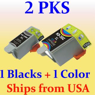 2pks Ink Inkjet Cartridge 1341080 for Kodak 30 Hero 3 1 5 1 Office