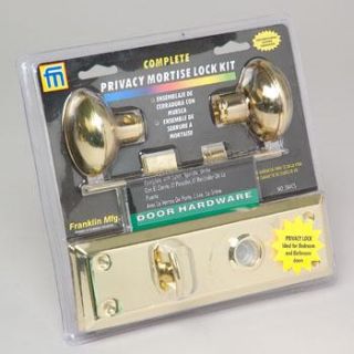 Privacy Interior Mortise Lock Kit Door Knob Set Brass 044CS New