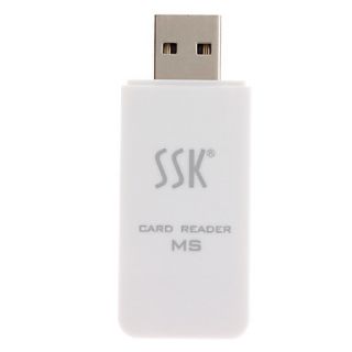 EUR € 3.58   SSK USB 2.0 Lettore di schede MS Card, Gadget a