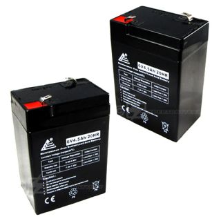 6V 4.5AH Rechargeable Battery COMBO OF 2 for Emergency Exit Lighting
