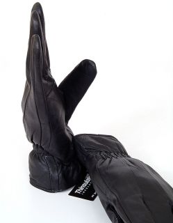Mens Leather Gloves Thinsulate Lining Insulated Warm Winter Dressy