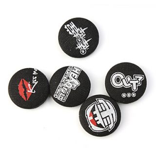 USD $ 3.59   Fridge/Bookmark Magnet PVC Rotundity 5PCS Black,