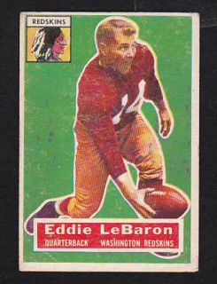 1956 Topps Short Print #49 Eddie LeBaron Washington Redskins Vintage