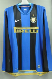 08 09 Inter Milan Home Jersey Shirt Long Sleeve Ibrahimovic New BNIB