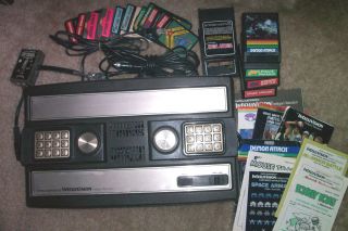 INTELLIVISION GAME CONSOLE w 6 GAMES WORKING 2609 Vintage Video system