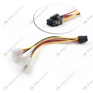  Molex 4 Pin PC Computer Power Supply Y Splitter Adapter Cable
