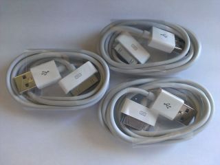 3X 6 Pin USB Power Cable Charger Charge Cord iPad 1 2 3 iPod iPhone
