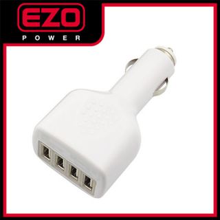 For iPad Tablet iPhone Cell Phone  iPod GPS EZOPower 4 Port USB Car