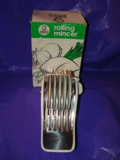 Rowoco Rolling Slicer Mincer Cutter Inox 18C Stainless Steel Blades