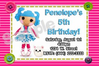 Lalaloopsy Personalized Custom Birthday Party Invitations