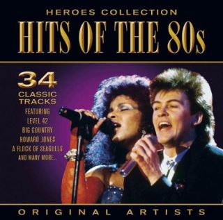 Heroes Collection Hits of The 80s 34 Classic Audio 2CD Pop Rock New