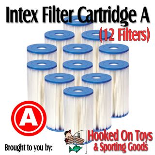 12 Pack Intex Replacement Pool Filter Cartridge Type A