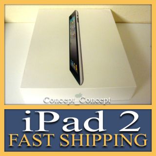 Apple iPad 2 Wi Fi 3G Black 32 GB at T Unlocked in The Original Box
