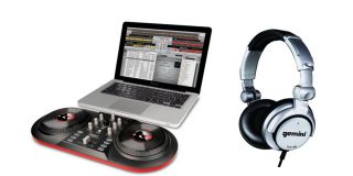 ION AUDIO iCUE3 DISCOVER DJ USB Turntable Computer System + GEMINI