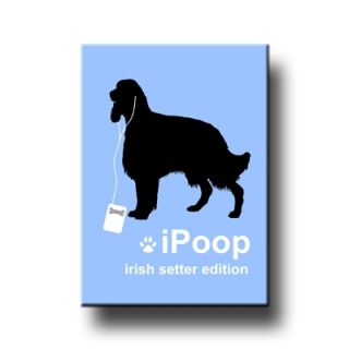 Irish Setter IPOOP Fridge Magnet New Dog Funny