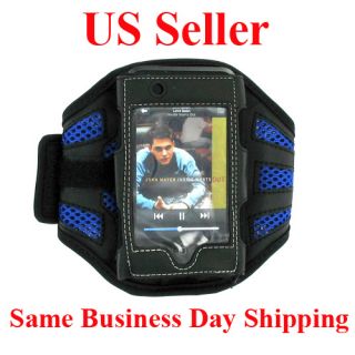 New Sport Workout Mesh Armband for iPod Touch Blue