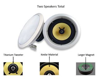 New Acoustic Audio HD 8 700 Watt Pair in Wall Speakers