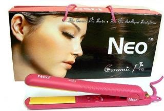Neo Pro Ceramic Ionic Hair Straightener Flat Iron Pink