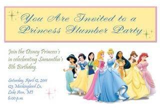  Printable Birthday Invitations Disney Princess FREEBIE
