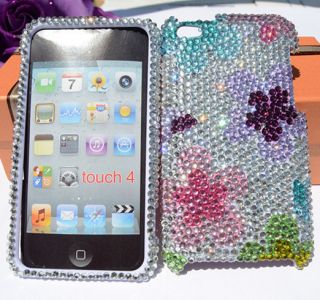  for Apple iPod Touch 4 4th Gen Czech Crystal Bling Case Cover