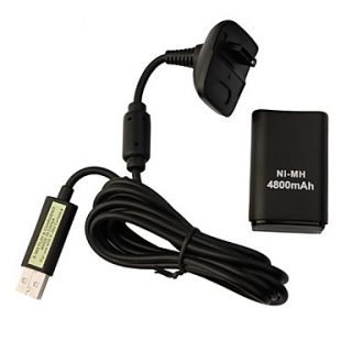 EUR € 9.68   Herlaadbaar Xbox 360 Slim Battery Pack, Gratis