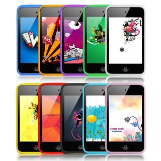 10x Silicone Color Case Cover for iPod Touch 4th Gen 4G