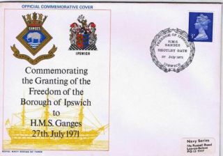  Cover Granting of The Freedom of Ipswich to HMS Ganges 1971