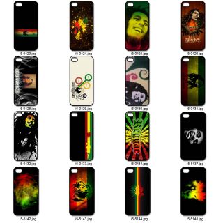Bob Marley Pattern Plastic iPhone 5 Case Cover Rasta Assorted Design