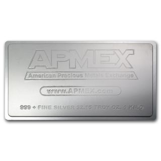 Kilo Apmex Silver Bar Silver Ira Approved 32 15 Oz