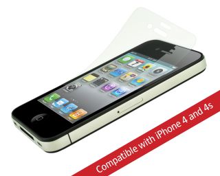 iPhone 4 4S Screen Protector Anti Fingerprint Anti Glare Installs in
