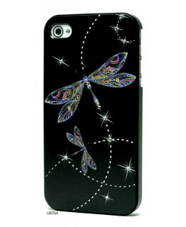  3D Relief Rhinestones Hard Cover Case for iPhone 4 U870A