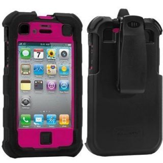   iPhone 4 4S Ballistic HC Case Hot Pink w Holster At t Verizon Sprint
