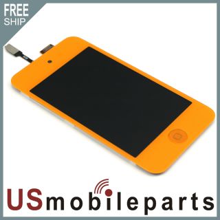 Orange iPod Touch 4th Gen LCD Screen Touch Digitizer + Home Button