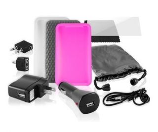 Ematic EI025GT iPod Touch Accessory Kit Wall Car Charger Cases