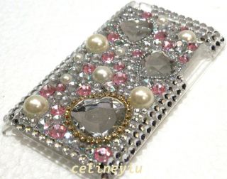 Bling Rhinestone Back Cover Case for iPod Touch 4th Gen