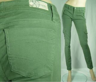 168 New Dylan George Jeans Isabel Cargo Skinny Army 28