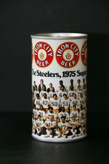Iron City Pittsburgh Steelers 1975 Super Bowl Champions Beer Can