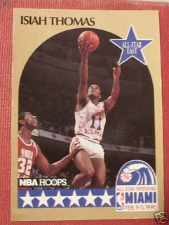 Isiah Thomas NBA Hoops All Star East Miami 1990